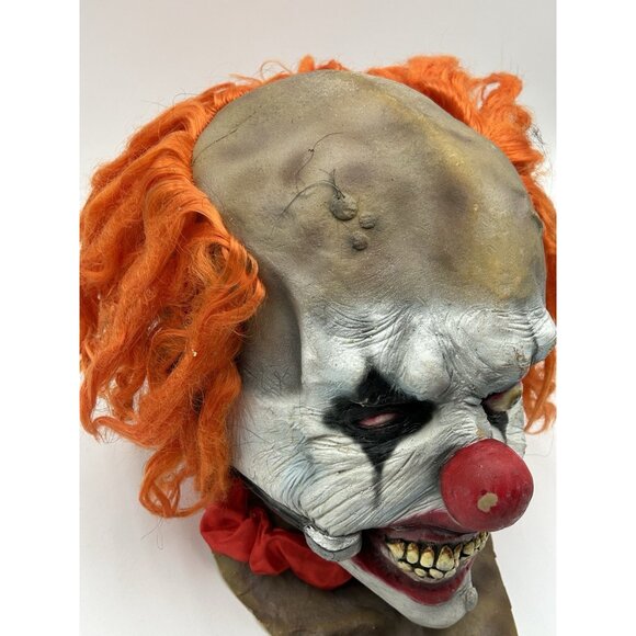 Vintage 2005 Smiley Evil Clown Mask Halloween REV Ghoulish Productions Scary - Picture 4 of 13